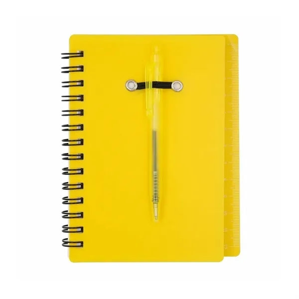 Spiral Notebook With Pen and Sticky Notes
