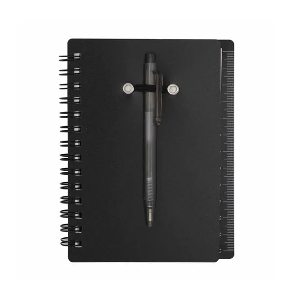 Spiral Notebook With Pen and Sticky Notes