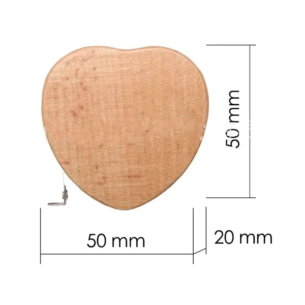 6ft Wood Tape Measure with Keychain
