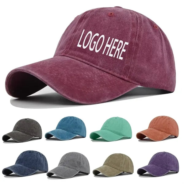 Washed Cotton Retro Baseball Caps & Six Panels Hat