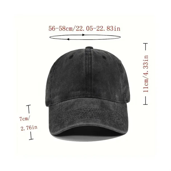 Washed Cotton Retro Baseball Caps & Six Panels Hat