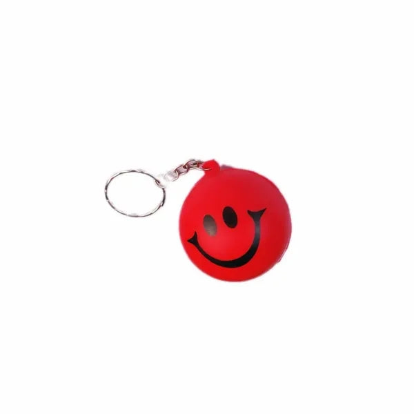 Volleyball/Star/Smile Face Stress Reliever Key Chain