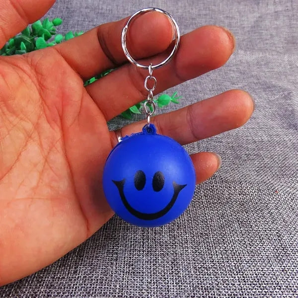 Volleyball/Star/Smile Face Stress Reliever Key Chain
