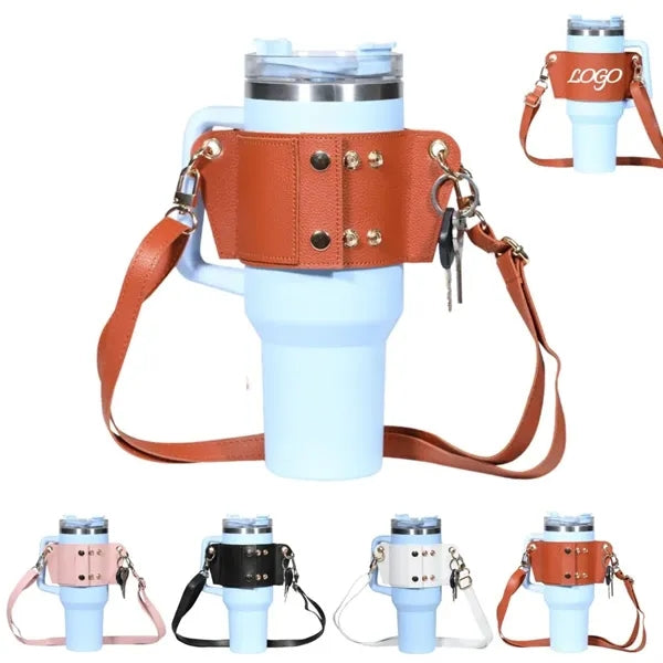Tumbler Tote Water Bottle Holder with Strap