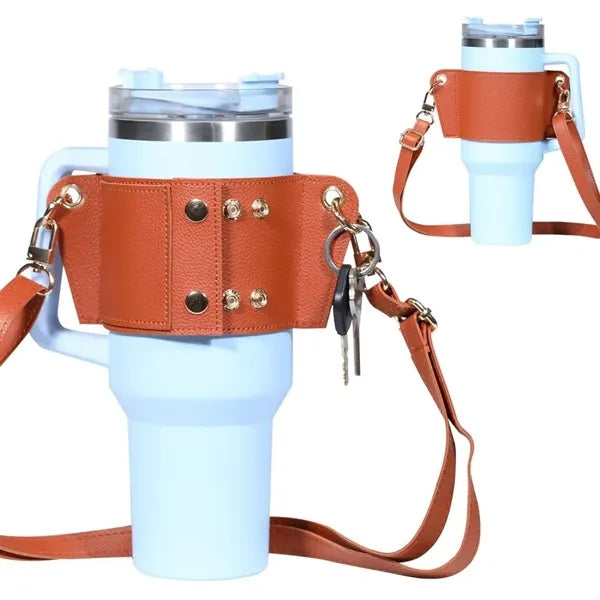 Tumbler Tote Water Bottle Holder with Strap