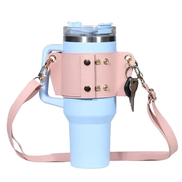 Tumbler Tote Water Bottle Holder with Strap