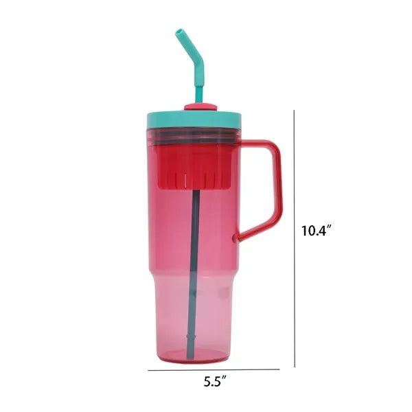 40 oz Clear Dual-Tone Insulated Tumbler