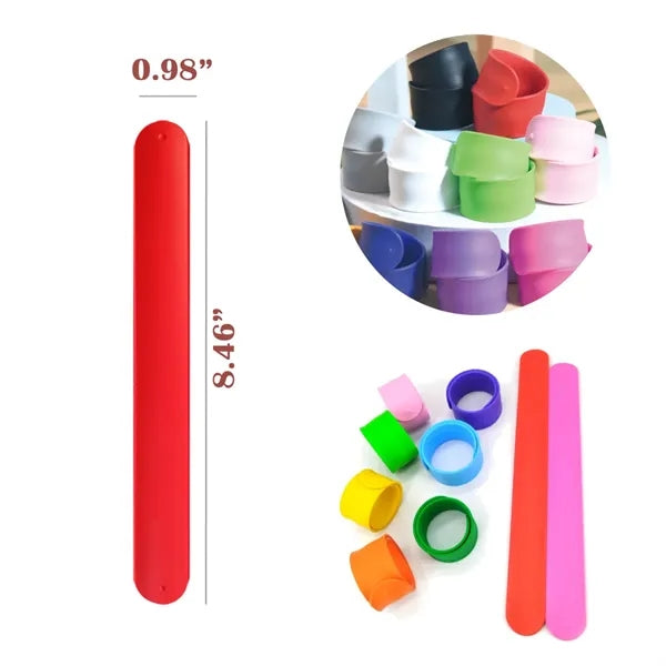 Solid Color Silicone Customizable Snap Rings