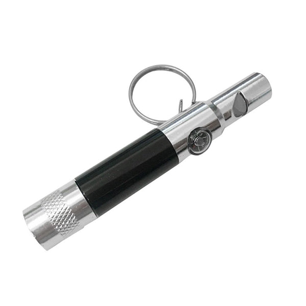 Mini flashlight whistle