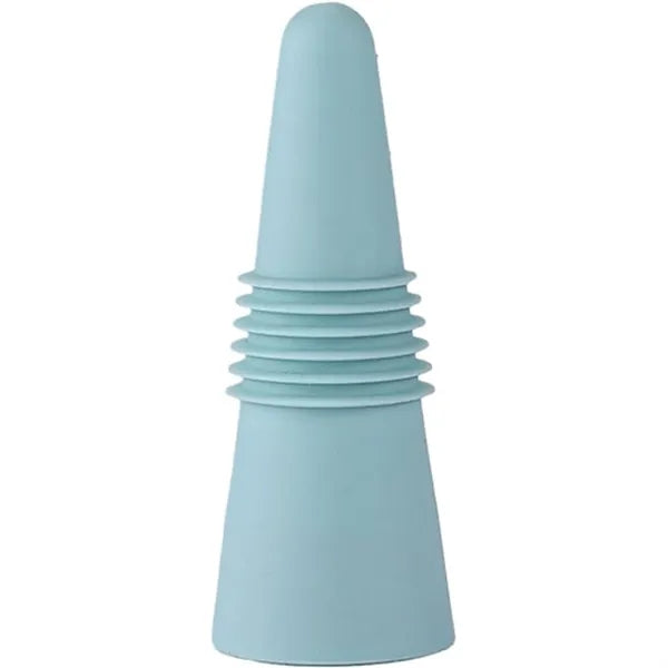 Silicone Wine Bottle Stopper With Metal Base