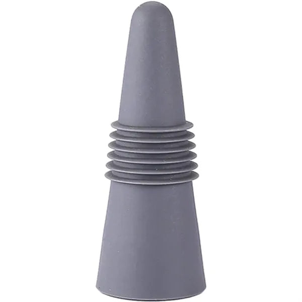 Silicone Wine Bottle Stopper With Metal Base