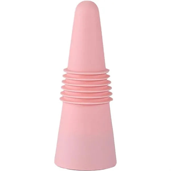 Silicone Wine Bottle Stopper With Metal Base