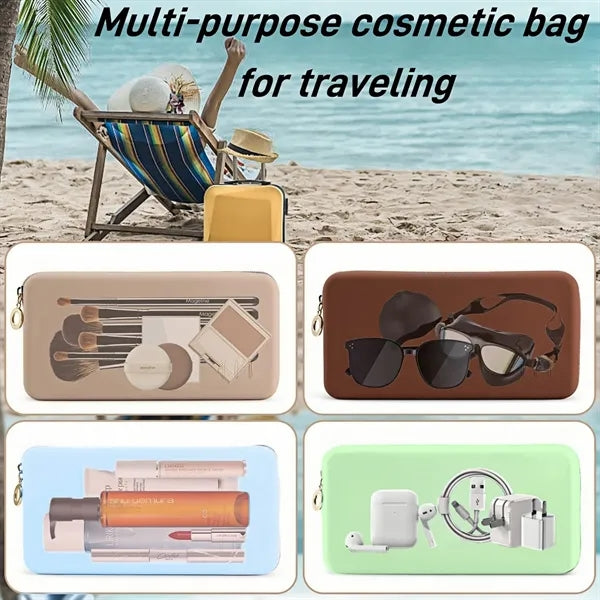 Silicone Zip Organiser Cosmetic Bag