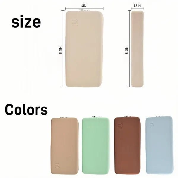Silicone Zip Organiser Cosmetic Bag