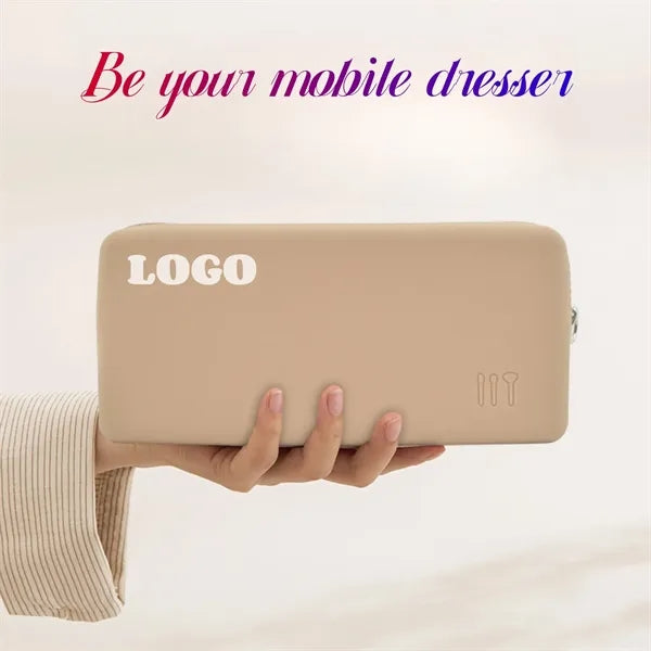 Silicone Zip Organiser Cosmetic Bag