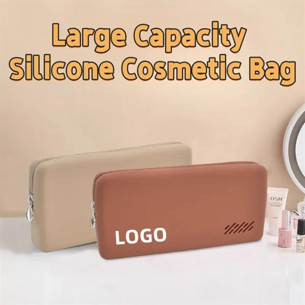 Silicone Zip Organiser Cosmetic Bag