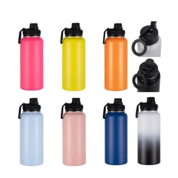 40 oz Stainless Steel Water Bottles W/ Magnetic Phone Holder