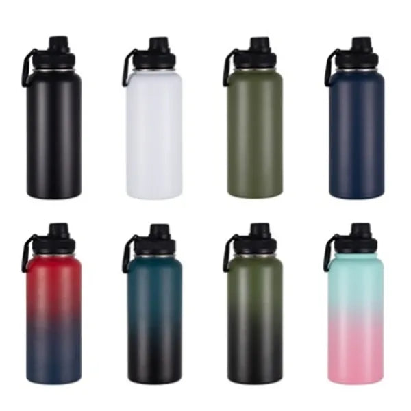 40 oz Stainless Steel Water Bottles W/ Magnetic Phone Holder