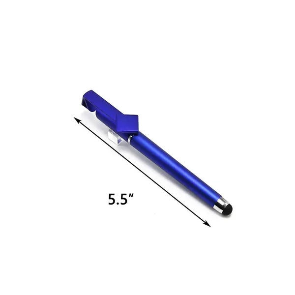 3-in-1 ABS QR Code Stylus Ballpoint Pen w/Phone Stand