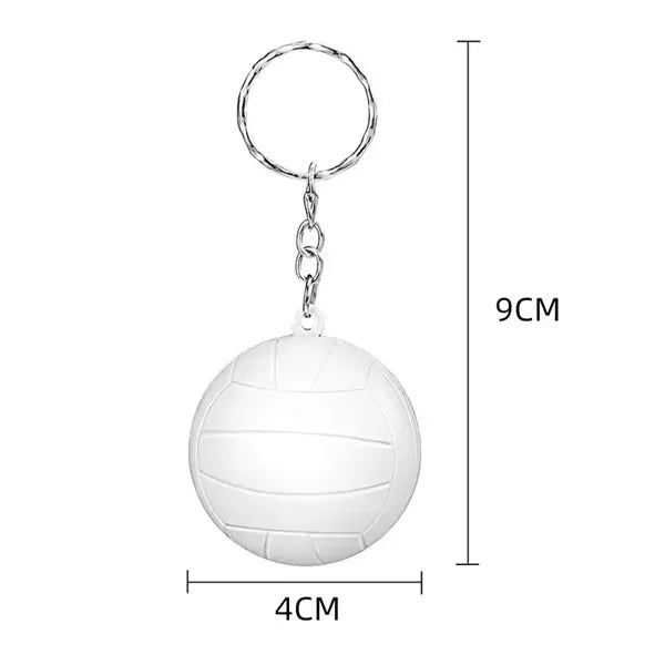 Volleyball/Star/Smile Face Stress Reliever Key Chain