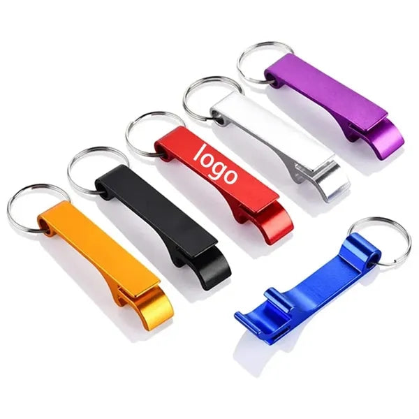 Aluminum Alloy Matte Finish Beer Soda Bottle Opener Keychain