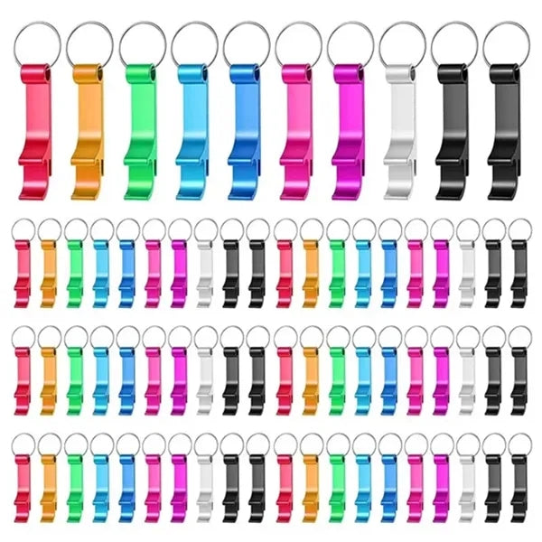 Aluminum Alloy Matte Finish Beer Soda Bottle Opener Keychain