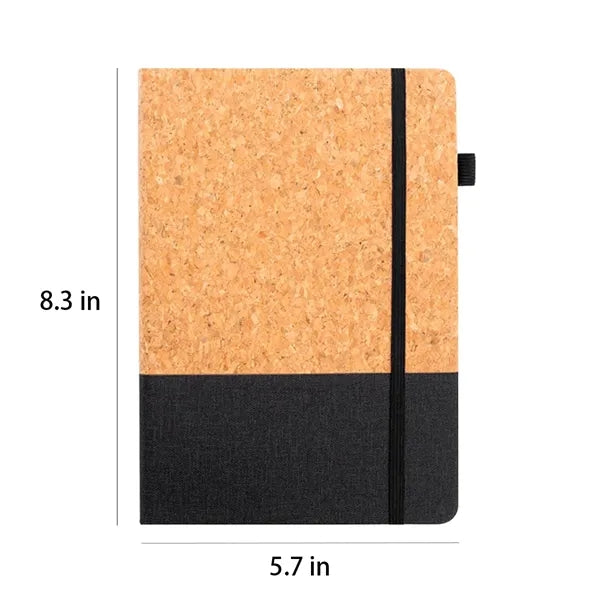 Eco Friendly Cork Gift Soft Wood Notebook Set with Pen