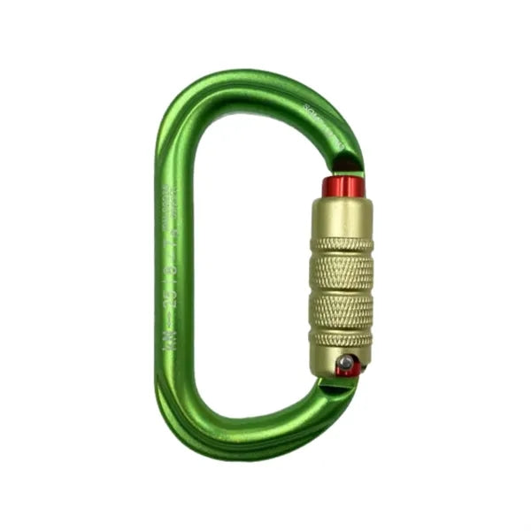 D Ring Triple Gate Aluminum Carabiner