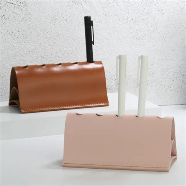 PU Leather Pen Holder Display Stand