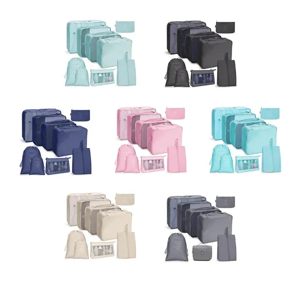 9Pcs Travel Packing Organizers