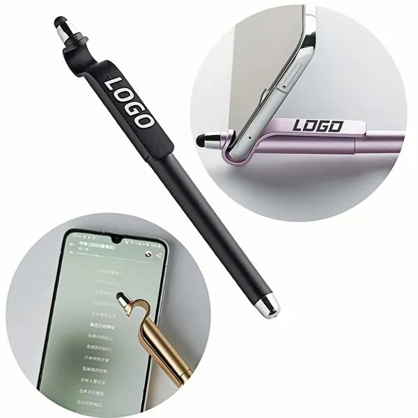 Neutral ink pen with cell phone holder