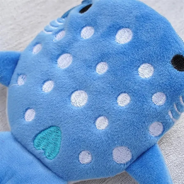 Shark Coin Purse With Zipper Keychain