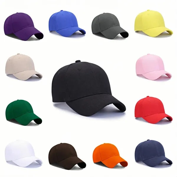 Solid baseball cap
