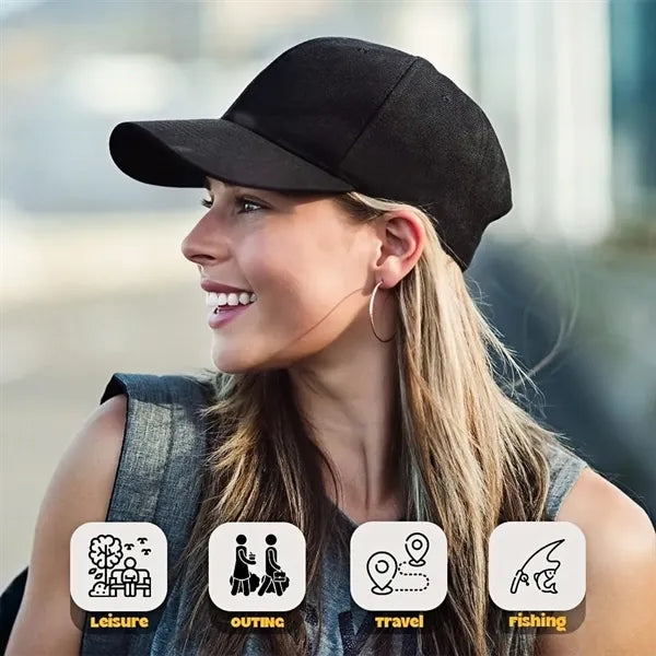 Solid baseball cap