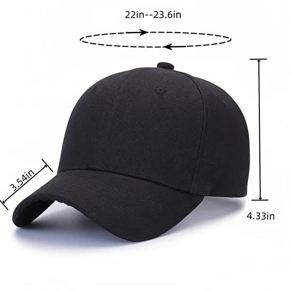 Solid baseball cap