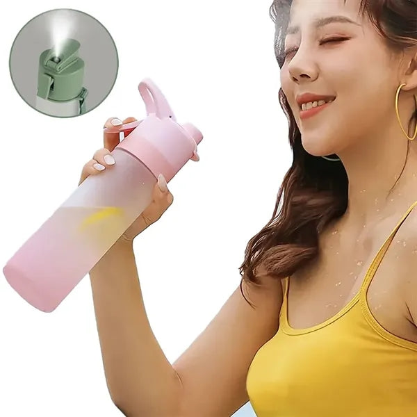 With Spray Mist Function Frosted Plastic Water Bottle