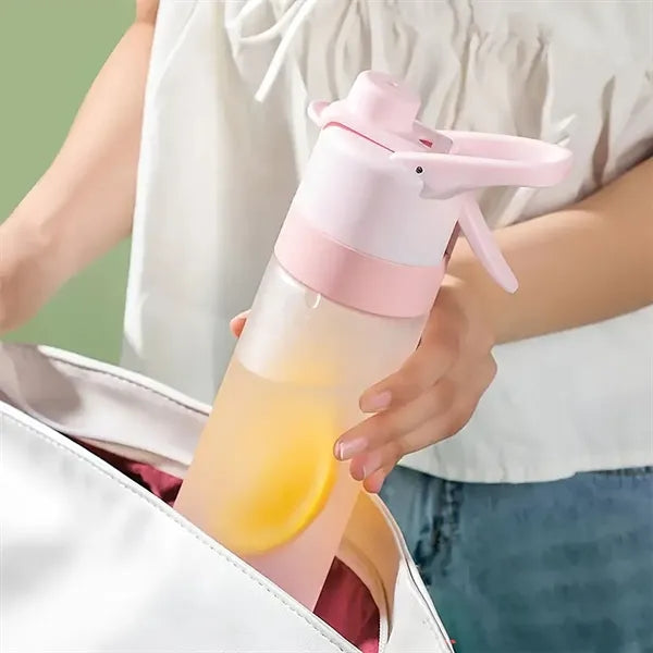 With Spray Mist Function Frosted Plastic Water Bottle