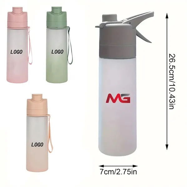 With Spray Mist Function Frosted Plastic Water Bottle