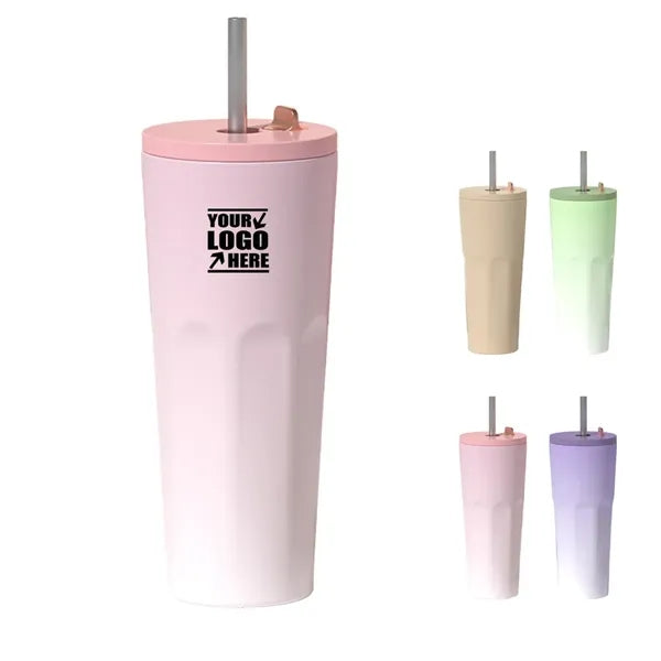Automatic Spring Straw Insulation Tumbler