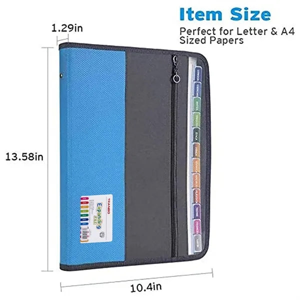 File Folder With Zipper