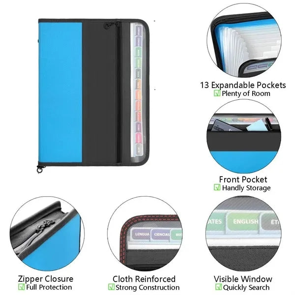 File Folder With Zipper
