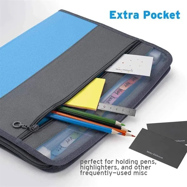 File Folder With Zipper