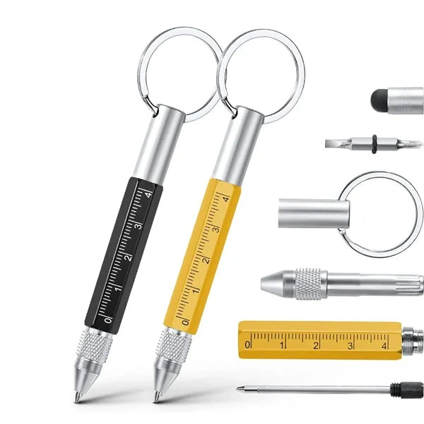 6 In 1 Multitool Tech Tool Key Ring Screwdriver Pen