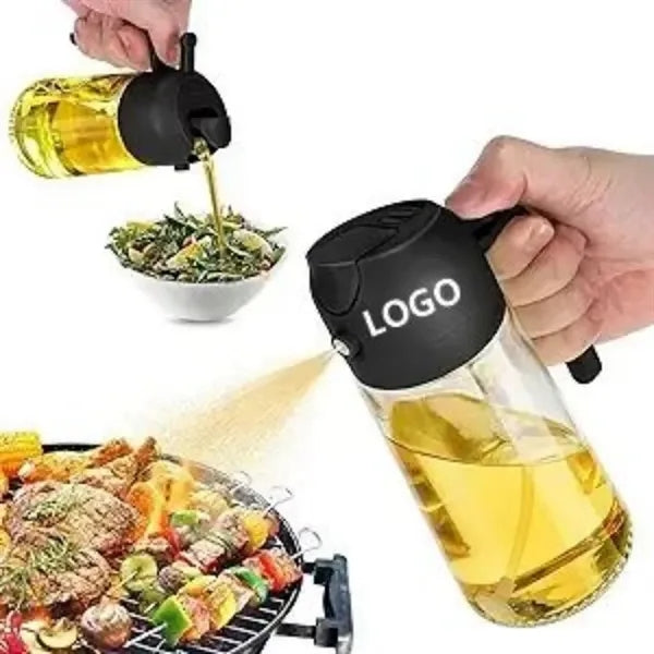 2-In-1 Olive Oil Dispenser Bottle And Sprayer