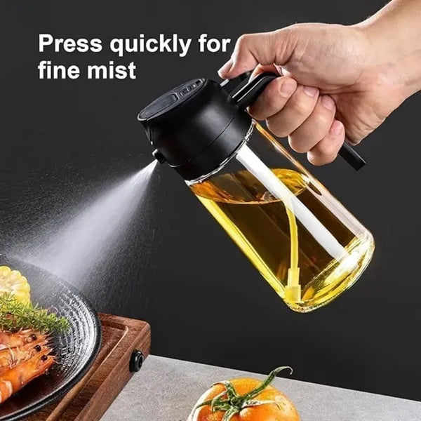 2-In-1 Olive Oil Dispenser Bottle And Sprayer