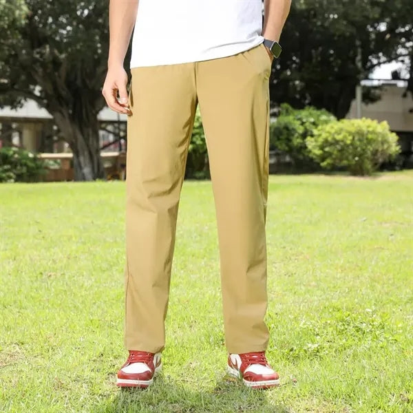 Lightweight Ice Silk Khaki Pants