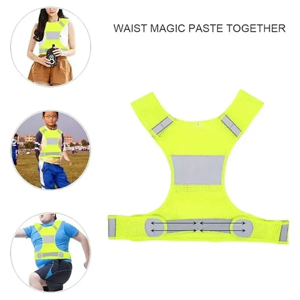 High Visibility Polyester Reflective Running Vest Safety