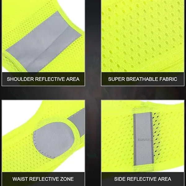 High Visibility Polyester Reflective Running Vest Safety