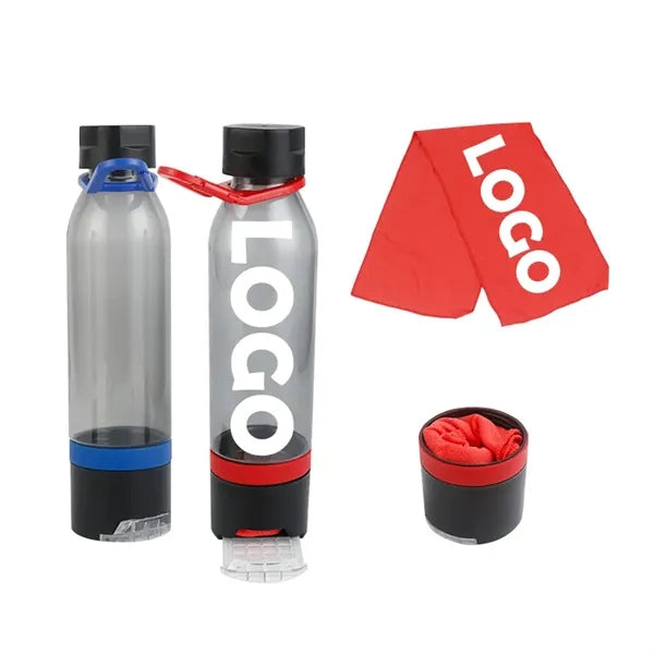 22 OZ Energy Sports Bottle PP with Phone Holder and Towel
