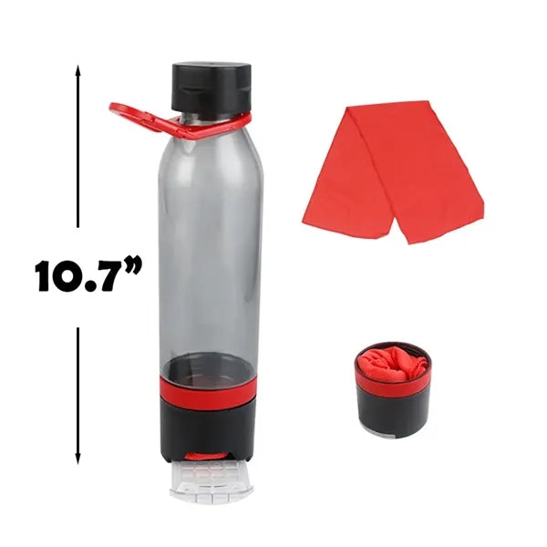 22 OZ Energy Sports Bottle PP with Phone Holder and Towel
